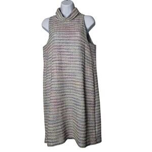 Akemi + Kin Sleeveless Cowl Neck Pocket Dress S Striped Knit Cozy‎ Cottagecore